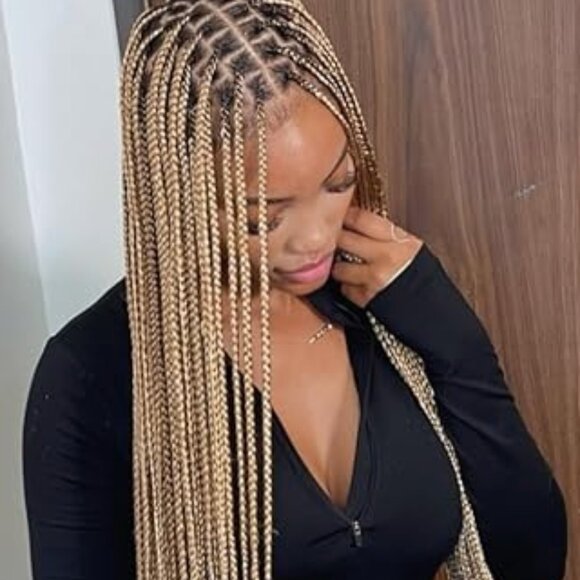 Beautiful 36" HD Lace Knotless Box Braid Lace Wig-Phenomenal! - Picture 1 of 11